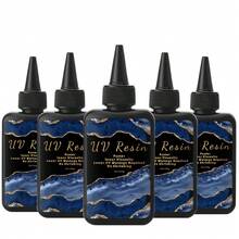 100g/200g/300g/400g/500g UV 树脂高粘度透明厚 UV 树脂套件，快速固化和低收缩紫外环氧树脂，适用于工艺品、圆顶、涂层