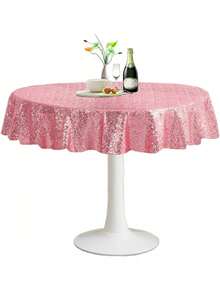 1 bucată față de masă cu sclipici auriu/argintiu, husă de masă metalică strălucitoare pentru petrecere de aniversare, Halloween, nuntă, decor pentru banchete la hotel, stil nordic