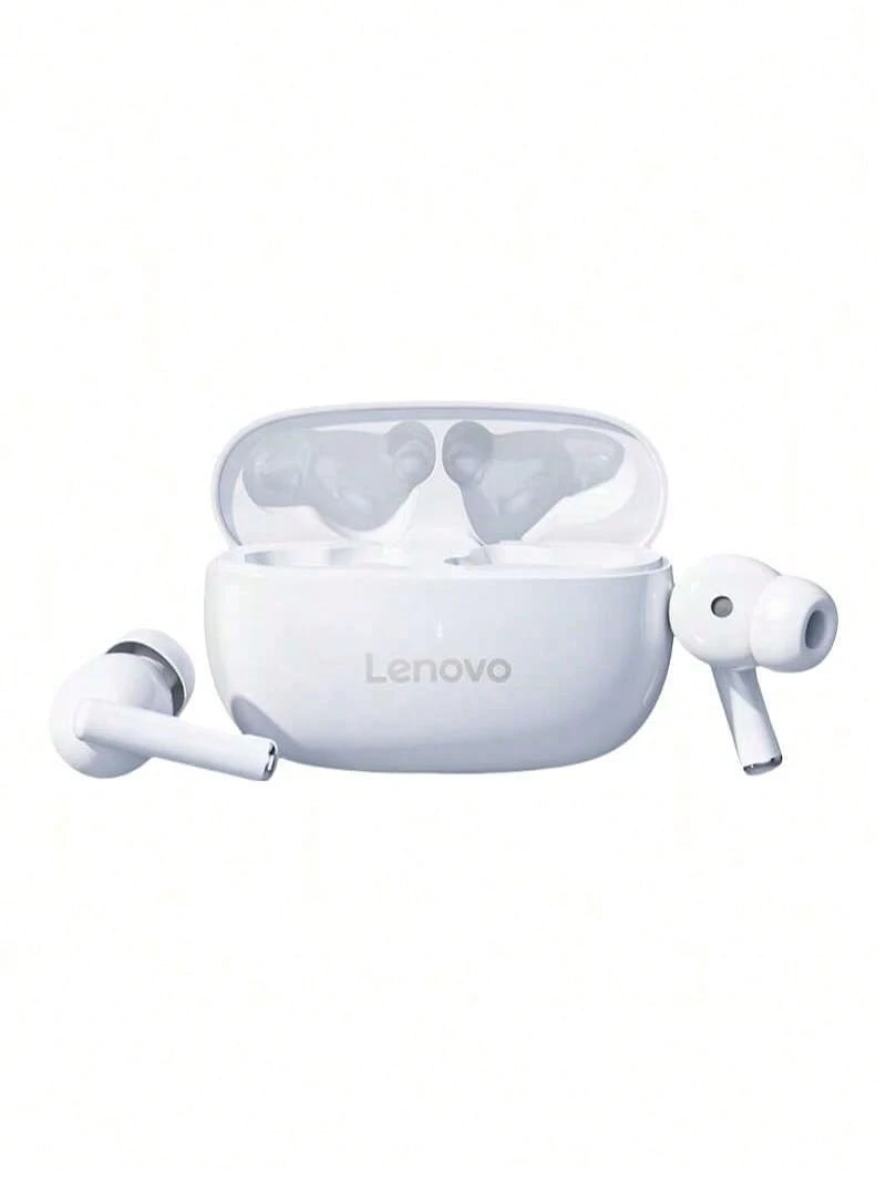 Lenovo TA210 半入耳舒適佩戴 輕便運動設計 自適應主動降噪 杜比全景聲 防汗耐用 快速配對連接 櫻花白 - 櫻花白 - 查看 1