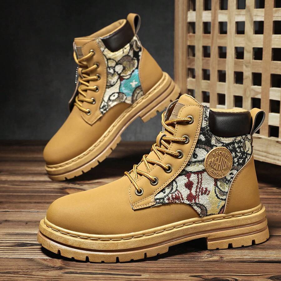 Men Wide Fit Boots - 0238 Gray - View 1