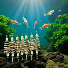 Aparejos de Pesca de Primavera con Forma de Oliva, Cebo, Bobina de Aleación de Cobre, Alimentador en Línea, Señuelos, Jaula, Accesorios de Pesca de Carpa - 1 - Ver 6