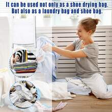 Waschbare & wiederverwendbare Schuh-Trocknungstasche, Kleidung & Sneakers Reinigungsaufbewahrungstasche