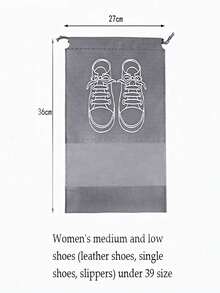 10/5 件轻质无纺布旅行鞋收纳袋 - 防水、透明且非常适合整理