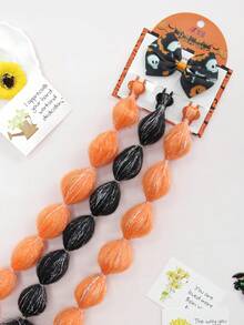 Set de pinzas para el cabello y clips con diseños de calabaza de Halloween, clips para trenzas de colores de Halloween con diseños de farolillos, calabaza/fantasma/murciélago/araña/moño, accesorios de cabello creativos y lindos para Halloween