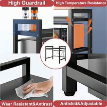 Crockery Cabinet & Kitchen Storage, Storage Racks - 2-tier Microwave Shelf - View 5