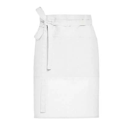 SG Accessories Bistro Brussels Pocket Short Apron (White)