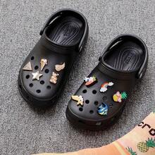 Crocs Cloud 女士凉鞋，2026 春季新款经典户外休闲时尚闭趾厚底凉鞋 206750-001 - 黑色 - 查看 4