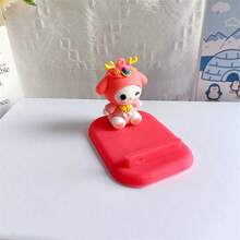 Sanrio [Authorization] Sanrio Kuromi Cinnamon Roll Creative 3D Doll Lazy Phone Stand, Beautiful Melody Hello Kitty Desktop Phone Stand, Exquisite Display Small Gifts, Birthday Gifts, Travel Accessories, Christmas Gifts
