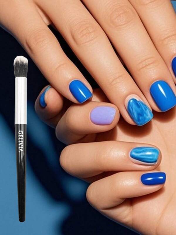 1 peça pincel preto para arte em unhas ombré, caneta de pintura em degradê, pincel para unhas, pincel para esfumar, ferramentas para manicure faça você mesmo, suprimentos para unhas