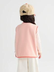 Balabala Young Girl' Thermal Lined Vest 2025 Fall/Winter, Warm Outerwear - Red Hue - View 3