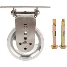 RiToEasysports Rueda de Polea de, Rueda de Tracción de Rotación Silenciosa de Acero Inoxidable para Sistema de Polea Que Levanta Equipos de Gimnasio - Aluminio - Ver 6