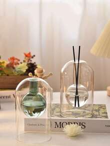 Ins Style Glass Aromatherapy Bottle Diffuser Bottle Indoor Clear Fireless Aromatherapy, Aromatherapy Bottle Indoor Room Bedroom Fragrance Ornament, Glass Diffuser Bottle , Reusable, Fireless, Great For, Home Decor, Personal Care Accessories, Empty Vases, Perfume, Essential Oils, Etc. (No Stick) - Multicolor - View 10