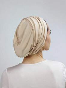 1pc Women's Basic Solid Color Headscarf Hijab, Versatile Styling, Elastic Headband Made Of Soft Comfortable Modal Fabric, Suitable For Daily Wear, Sports, Yoga