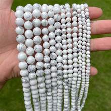 Hạt đá tròn tự nhiên 15 inch 4/6/8/10/12mm, bao gồm ngọc bích/mã não/ngọc lam/pha lê, thích hợp để làm đồ trang sức tự làm, vòng tay, vòng cổ, chữa bệnh luân xa - Nhiều màu - Xem 26