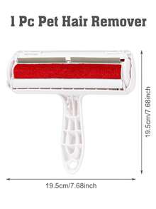 1pc Reusable Portable Lint Roller,Dogs And Cats Lint Remover,Pet Hair Remover For Dogs & Cats,Brush For Furniture Clothing Christmas Gift,Suitable For Furniture, Sofa, Carpet, Clothes And Bedding-Portable Multi-Surface Fur Removal Tool