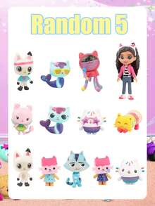 Figura de Gabby's Dollhouse, figura Gashapon modelo D de Gabby, estilo aleatorio, adecuada para decoración de mesa, decoración de habitación y piezas de automóvil. Este es un gran proyecto de decoración, un regalo de cumpleaños o festival perfecto, lo que lo convierte en un regalo ideal para familiares y amigos. - Multicolor - Ver 6