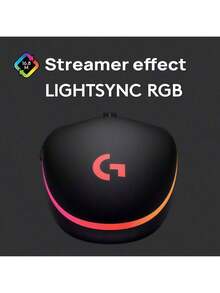 Logitech G102 Wired Symmetrical Mouse With Non-Slip Grip And Comfortable Curve For Small And Medium Hands. Cross-Platform Plug-And-Play Compatible With Windows And Mac. Lightweight At 79 Grams. High-Speed Response Sensor. Suitable For Daily Office And Entertainment Scenes. Black - Black - View 9