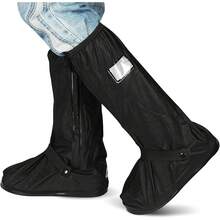 Cubrezapatos Impermeables, Cubrezapatos para Hombre y Mujer, Cubrezapatos de Limpieza, Cubrezapatos para Moto de Exterior, Cubrezapatos de Viaje Reutilizables con Cremallera (1 par) - Ch - Ver 5