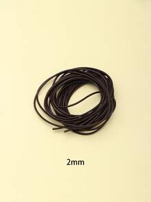 Dây da tròn 3 màu dài 5m, rộng 1.0-3.0mm, làm từ da thật, dùng để làm vòng tay, vòng cổ, phụ kiện thời trang DIY - Nhiều màu - Xem 6