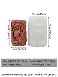 3 buc matrițe din silicon pentru lumânări cu tematică vrăjitoare - matrițe de turnare rășină 3D din silicon, matrițe de lumânări pentru fabricarea lumânărilor DIY, bijuterii și meșteșuguri din rășină de lut, perfecte pentru decorarea casei, pentru Halloween