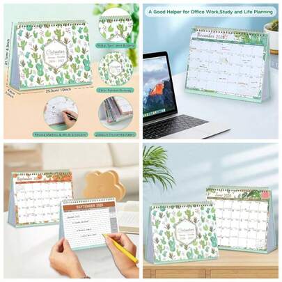 Motivational Desktop Calendar Self Care Quotes Small Daily Flip Calendar With Inspirational Quotes, Desk Office Decor Inspirational Gifts Teacher Girl