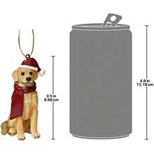 Adornos navideños con diseño de Perros, , Color Completo, 1(Golden Retriever) - Tipo 17 - Ver 4