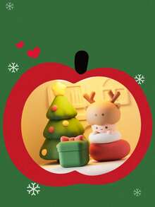 1pc Christmas Apple Night Light, Suitable For Home, Desk And Christmas Tree | Soft Warm Light, Create Holiday Atmosphere Christmas Decoration Christmas Tree Gift Decoration Thanksgiving Wedding Home Decor - Multicolor - View 5