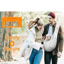 Accessori natalizi per cani, borsa a tracolla traspirante e pieghevole per trasportare animali domestici, adatta per cani e gatti di piccola taglia da 3-10 libbre, fornita di pettorina classica, accessori per animali domestici