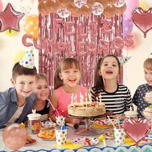 Happy Birthday para Decoracion Decoración de globos de cumpleaños de 16 pulgadas pancarta de feliz cumpleaños letrero de globo de fiesta de metal ideal para fiestas infantiles y de adultos también combinable con decoración de navidad y Christmas fondos de fotos mesas de postres y celebraciones en casa - color caramelo - Ver 9