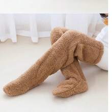 Elderly Knee Warmers, Warm Knee Pads For Cold Legs, Long Tube Leg Warmers For Knee Joint Protection, Thick Fleece Leg Warmers For Air-Conditioned Rooms And Sleeping