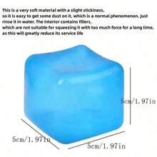 1/6pcs Stress Relief Fidget Cube - Soft Stretchable Sensory Toy For Adults, Suitable For ADHD/ADD, For Sensory Stimulation, Stretching And Stress Relief, Applicable For Office, Home, Classroom (Random Color) "Best Small Gift For Christmas And Halloween" - Multicolor - View 2