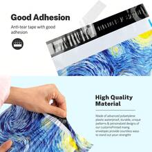 50/100 Pcs Poly Mailers Bulk Envelope Plastic Custom Mailing & Shipping Bags - Self Seal, Waterproof And Multi Purpose Packaging Bags For Small Business, Shipping Bags For Clothing Boutique Supplies With Self Seal Strip - 星空 - 查看 2