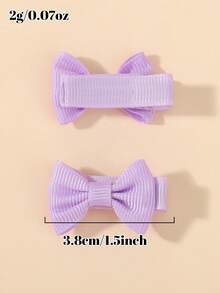 bilicaca 30pcs/Pack Candy Color Bowknot Fully Covered Hair Clips, Random Colors, Kids Hair Accessories - Multicolor - View 7