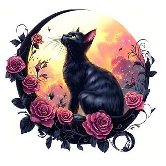 1/2/3 件，月猫花 DIY 熨烫贴纸、T 恤、连帽衫、牛仔裤、背包、手提包、复古风格、塑料材料、服装配饰和手工艺品