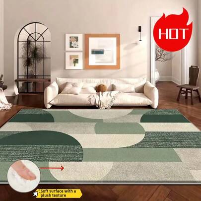 An Area Rug/Outdoor Rug, Newly Upgraded To A High-Weight Specification Of 950g/M², Features A Dense Velvet Texture Design That Significantly Enhances Underfoot Comfort. It Boasts Anti-Fading And Anti-Abrasion Properties, With Reinforced Anti-Slip Particles On The Underside To Improve Grip And Ensure Stability Without Shifting.