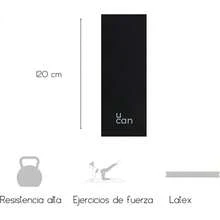 U can - Liga de Resistencia Larga 120 | Latex Negra para Pilates, Barre, Ejercicio Funcional, Resistencia Alta | Bandas Ejercicio UCAN - Negro - Ver 11