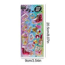 1PC/3PCS/6PCS Random Color DIY 3D Creative Decorative Stickers For Gift, Back To School