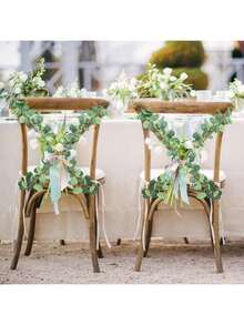 1 pièce/3 pièces/80 pièces Plantes artificielles - Vigne de feuilles d'eucalyptus, décorations de jardin extérieur, décorations d'arbre de Noël, guirlande de fête de mariage, décorations de maison, salle à manger, chambre à coucher, décoration d'hiver, décoration d'Halloween, décoration de Noël, cadeaux d'anniversaire