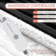 Heated Blanket Electric Soft Flannel Sherpa Heater 5 Heat Settings And 10 Hours Auto Shut-Off Heating Blanket Over-Heat Protection Machine Washable