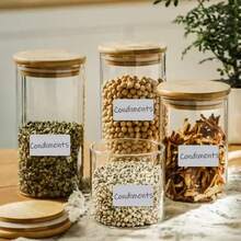 Etichete autoadezive autocolante PET bucătărie condiment sticla borcan clasificare etichete acasă birou impermeabil scriere depozitare autocolant - Multicolor - Vizualizare 2