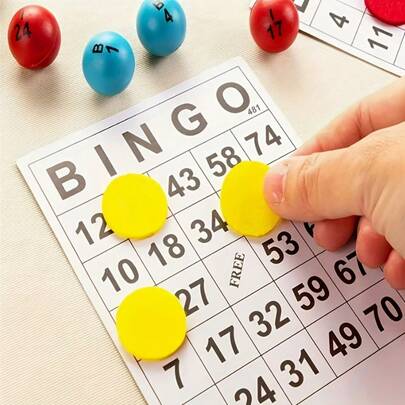 40pcs Unique Bingo Card Game Cards - No-Repeat Numbers, Ideal For Family Gatherings, Outdoor Travel & Parties - Perfect Gift For Birthdays, Weddings, Retirement Celebrations, Bingo Cards For Playing, Party Game Cards, Classic Bingo Design, Durable Paper Cards