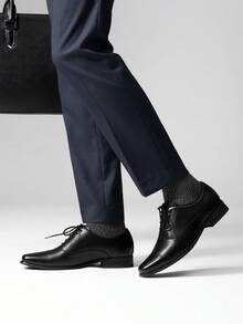 Men's Oxfords Dress Shoes For Bussiness  Wedding Classic & Formal Valentine's Day & Father's Day Gifts  Black Shoes - 黑色 - 查看 4