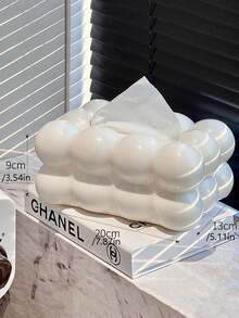 1pc Luxury Cotton Candy Style Tissue Box, High-End Home/Living Room Paper Towel Holder, Elegant For Dining Room