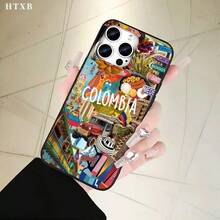 Fundas y carcasas protectoras con diseño de teléfono y orificios grandes de Alphabet City, diseñadas para las series 17, 16 Pro, 16, 15 Pro, 14, 14 Plus, 14 Pro, 13, 13 Pro, 12 Pro y 11/11 Pro. Un excelente regalo para amigos. - Negro - Ver 2