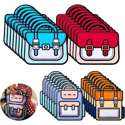 Bolsas para dulces de fiestas infantiles, WEZCHUGHAOL 30 piezas de pie dulceros para fiestas infantiles, Bolsas de regalo con asa, Adecuado para fiestas infantiles y actividades en el campus