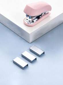 1pc 3-In-1 Mini Stapler, Saddle Stapler And Staple Remover Set, Desk Stapler, Effort-Saving Home/Office/School Use, Compact Design, Portable, 26/6 Standard, Back To School, School Supplies