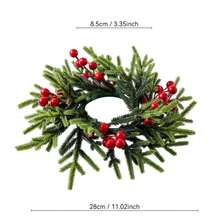 1pc Christmas Candle Garland - Artificial Red Berry Greenery Garland, Country Farmhouse Style, Rich Layered Design, Table Centerpiece, Suitable For LED Flameless Candle Holders, Indoor And Outdoor Fireplaces, Foyer, Dining Table, Wedding, Party, Seasonal Holiday Home Decor (Candle Not Included) Christmas Decorations Winter Room Decor Christmas Decorations Home Christmas Gifts Christmas Decor - Multicolor - View 20