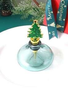 1pc,Bottle Stopper, Made Of Alloy Material, Christmas Theme Wine Cap, Reusable Kitchen Bottle Cap, Suitable For Ecorating Restaurant, Red Wine Stopper Fresh Keeping Wine Stopper - Multicolor - View 3