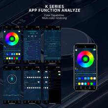 1/3/5M USB LED Azul Luz Ambiente Interior de Carro EL Cool Light Line Faixa de Luz Neon para Luzes Flexíveis Automotivas DIY - Multicolorido - Ver 3