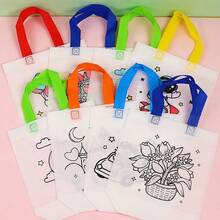 10/15/20/25pcs Set Random Graffiti Gift Bags, DIY Painting Crafts, Birthday Party Gifts, Art Party Gifts, Classroom Gifts, Crafts Supplies For DIY Painting Art Craft Gift Bags - Multicolor - View 9